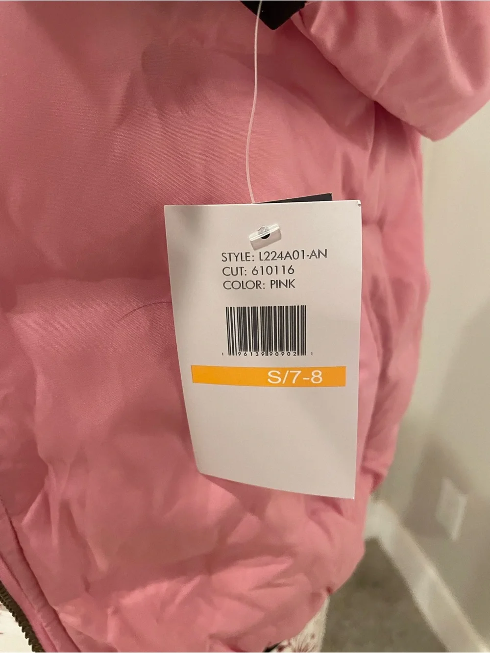 London Fog Girls' Bubble Pink Hooded Puffer Jacket
